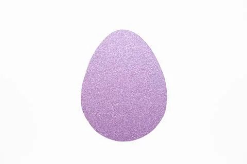 Violet Glitter Egg Shape Stock Photos