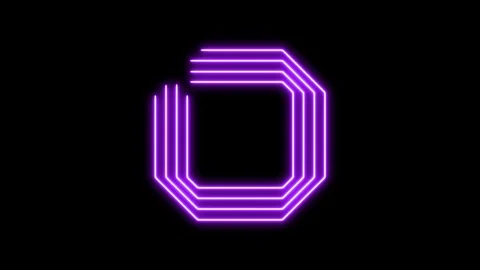 Violet glowing counter from 10 to 0, digits in the shape of circuit board Stock Footage 104120634