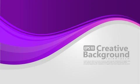 Violet gradation wavy background Stock Illustration
