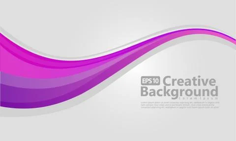 Violet gradation wavy background Stock Illustration
