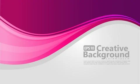 Violet gradation wavy background Stock Illustration