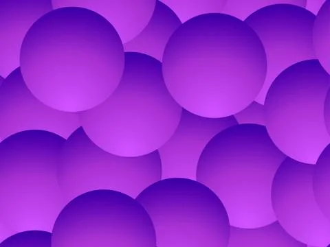 Violet gradient balls seamless pattern. Abstract geometric background with 3d 스톡 일러스트