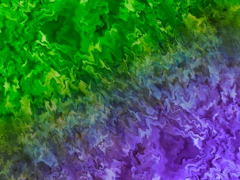 Violet - green wave vibrations. Abstract background. Stock Illustration