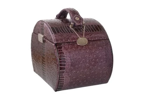 Violet handbag Stock Photos