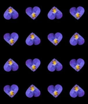 Violet heart pattern Stock Illustration