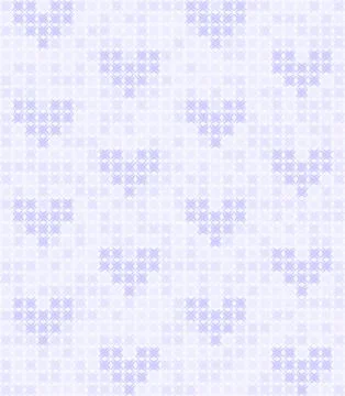 Violet heart pattern. Seamless vector Stock Illustration