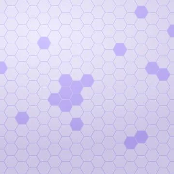Violet Hexagon Shapes Abstract Square Background Stock Illustration