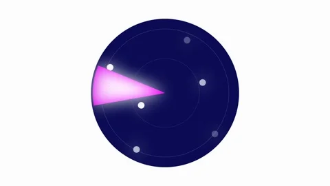 Violet high definition radar scan with sweeping light animation. Stock Footage 309011571