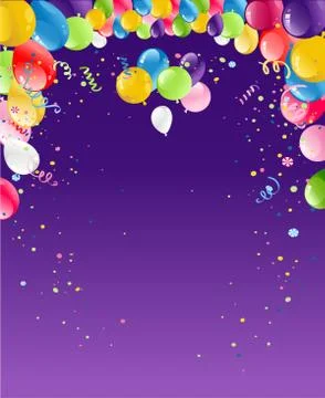 Violet holiday card Stock Illustration