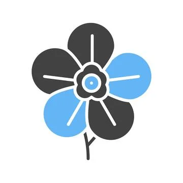 Violet Icon Image. Stock Illustration