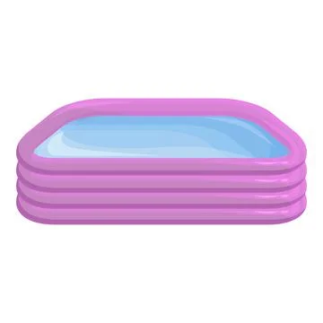 Violet inflatable pool icon cartoon . Sea child 스톡 일러스트