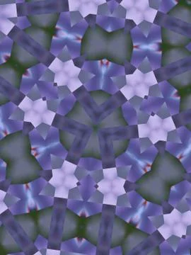 Violet kaleidoscope pattern with polygon shapes Stock Photos