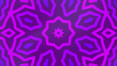Violet kaleidoscopic digital artwork seamless animation abstract background Stockbeeldmateriaal 337141560