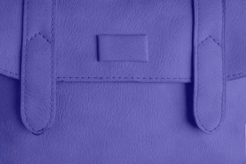 Violet leather texture with stitching. Textured background Stock Photos