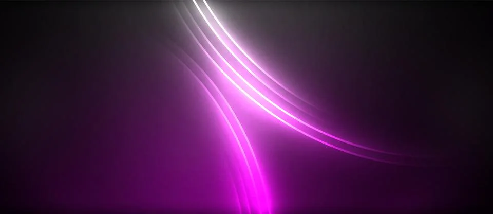 Violet light on black background creating a stunning visual effect Stock Illustration