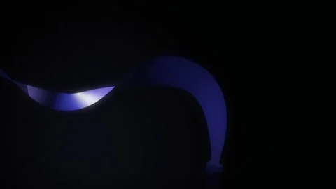 A violet light ribbon undulates in a seamless loop Stock Footage 340957074
