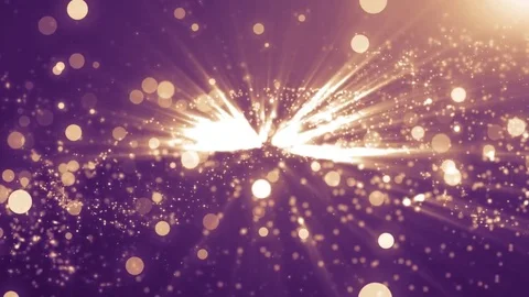 Violet light shine particles bokeh, holiday concept. Christmas animated gold  Stock-Footage 82447252