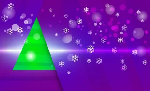 Violet light vector background with snowflakes Christmas. New Year. Stock Illustration