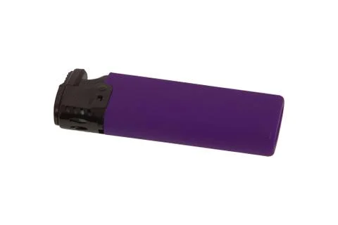 Violet lighther on a white background Foto stock