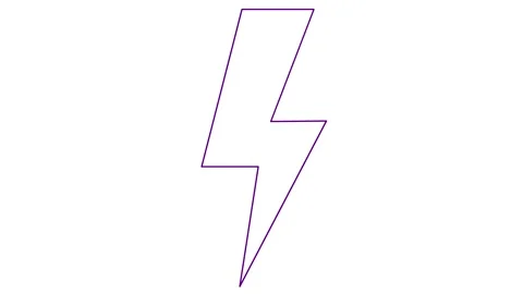 Violet line lightning white Stock Footage 251558150