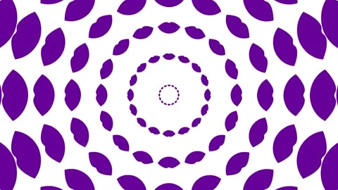 Violet lips circle white Stock Footage 256453287