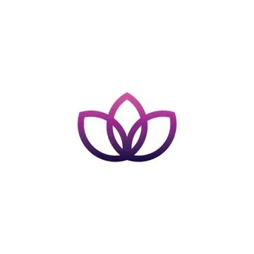 Violet lotus Stock Illustration
