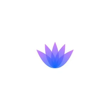 Violet lotus Stock Illustration