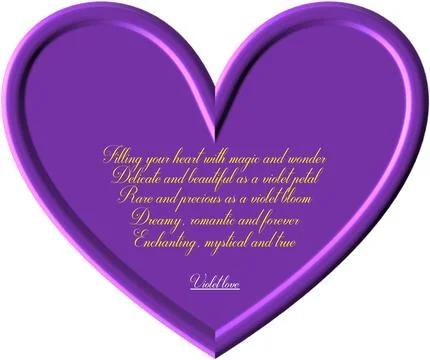 Violet love Stock Illustration