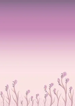 Violet modern trendy background with florals and flowers in purple color. Abs Stock Illustration