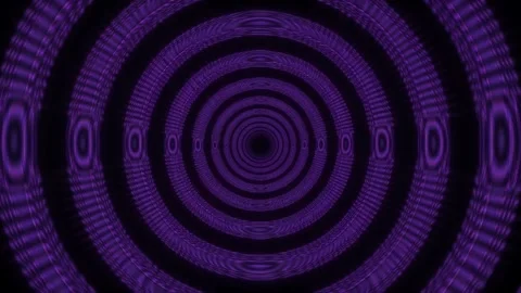 Violet Moire Tunnel Abstract Loop Background 4K Vidéo 338004737