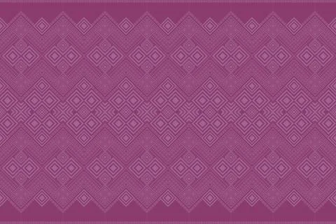 Violet monochrome native aztec Stock Illustration
