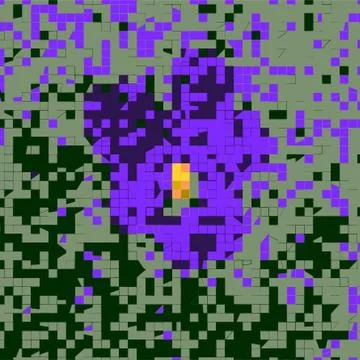 Violet mosaic tile Stock Illustration