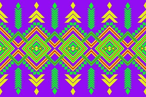 Violet motif zig zag geometric  Stock Illustration