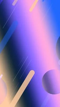 Violet neon abstract background with soft bokeh circles and diagonal streak.. Stock Illustration