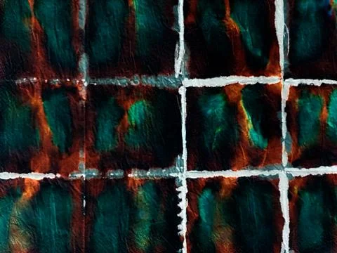 Violet Neon Interface. Glowing Violet Striped Stock Illustration