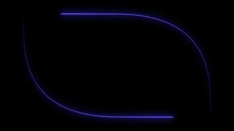 Violet neon lines appear and disappear on a transparent background. Animate a Stock Footage 282125860