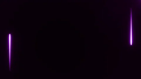 Violet neon lines on black background are forming frame at the screen border Stock Footage 131676454