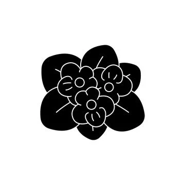 Violet olor line icon. Essential oils. Pictogram for web page, mobile app, pr 库存插图