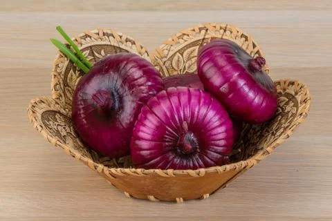 Violet onion Stock-Fotos