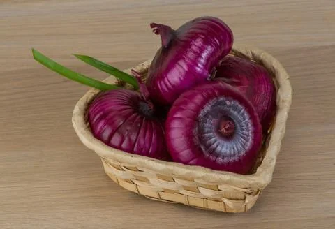 Violet onion Stock Photos