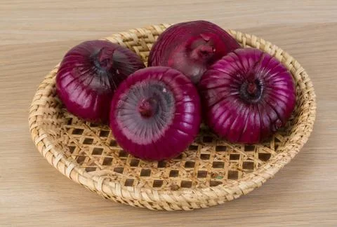 Violet onion Stock-Fotos