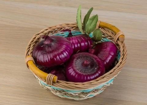 Violet onion Stock Photos