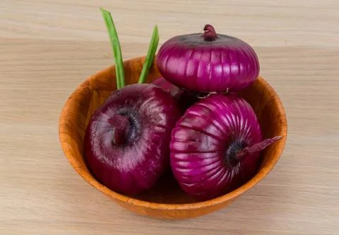 Violet onion Stock Photos