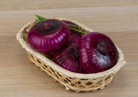 Violet onion Stock Photos