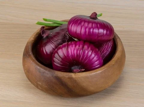 Violet onion Stock Photos