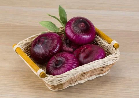 Violet onion Foto stock