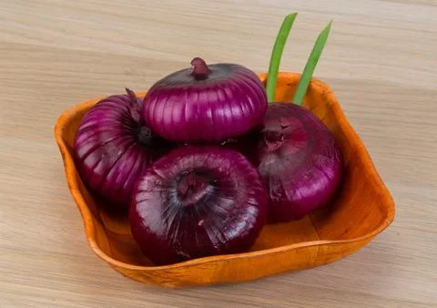 Violet onion Stock Photos