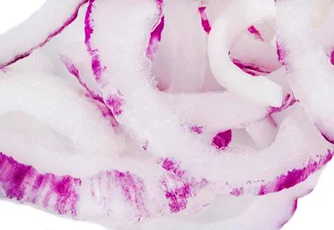 Violet onion slices Stock Photos