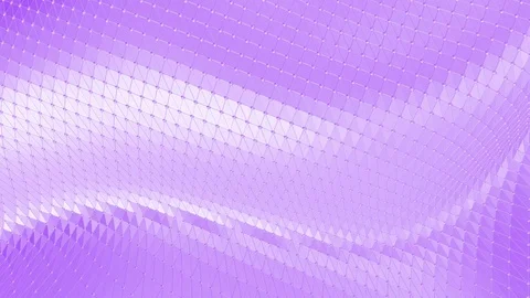 Violet or purple low poly waving surface as sci-fi landscape. Violet geometric Stock Footage 76916256