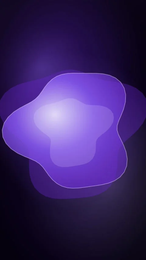 Violet Organic Blob Deforming Vertical Seamless Loop Animated Dark Background Video stock 343858748